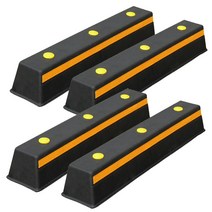 하이큐 고무주차블럭 A형(국내산) 750 ( 4개세트 ), 본품4개 (설치장소 아스팔트 : 스크류칼블럭)