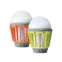 캠핑랜턴 모기잡는 랜턴 모기퇴치기 USB충전 LED랜턴 충전식, 그린, 1개