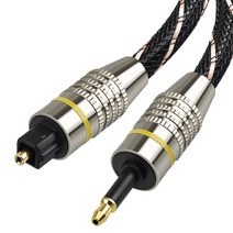 EMK 디지털 토스링크-미니 토스링크 케이블 3.5mm SPDIF 광섬유 3.5-광 오디오 어댑터 Macbook 5m 10m, [01] mini toslink cable, [02] 2m