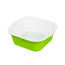 야채탈수기 식품 채소 야채 만두속 두부 짤순이 사각 탈수기, 그린
