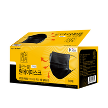 맑은나라 국산 좋은느낌 원데이마스크 30매 화이트/블랙, 화이트, 1통, 50개입