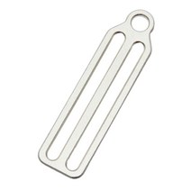 스쿠버 다이빙 웨이트 벨트 키퍼 사이드마운트 BCD 글라이더 고정 버클 스토퍼, 6.8cmx1.8cm, 스테인레스 스틸, 은