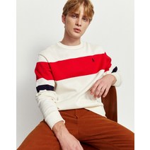 21FW [populet]화이트 컬러블록 면 긴팔티셔츠 WHTS1D011WT