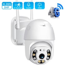 CCTV 현관 돔카메라 CCTV 펫 가정용 cctv 이글루캠 집안 캠 카드 카메라 풀 무선 야외 보안 카메라 양방향 오디오 인간 감지 카메라시시티비 외부 설치 강아지, 4g 3mp 64GB 카드, 우리 플러그