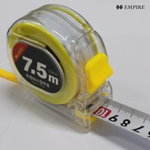 줄자 투명 60스틸무광 폴리카보네이트 7.5M