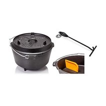 독일 Petromax 페트로막스 무쇠 주철 FT6 Fire Pot 스타터 더치오븐 무쇠냄비세트, 단일사이즈
