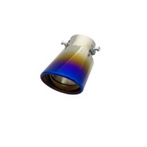 자동차 범용 테일 쓰로우트 파이프 63mm 배기 머플러 개조 용품 배기관 수정, A14 Blue