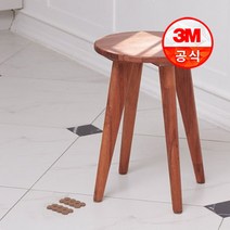 3M 쓰리엠 미끄럼방지패드 원형(소형) 24개입 층간소음방지 소음방지패드 긁힘방지패드 가구밀림방지, 1개