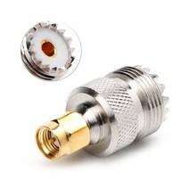 SMA 수컷에서 UHF 암컷 RF 동축 커넥터 어댑터 SO-239 SO239, 은