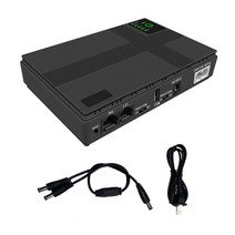 104008800mAh 미니 UPS 배터리 백업 휴대용 5V 9V 12V 무정전 전원 공급 장치 신규, [02] BK EU Plug, 1개
