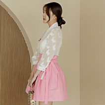생활한복에 생활한복을 더한 덧치마 스커트 빅사이즈 허리치마 퓨전의상