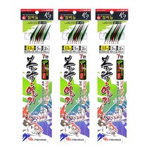 참바늘 볼락열기낚시 어피 7단 13호 채비 gk-379, 3개