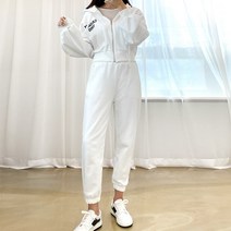 스토리원 여성 2pcs 크롭 후드집업 트레이닝 조거팬츠 RKWM-SET34