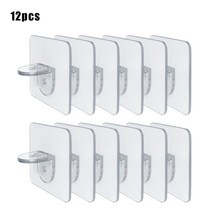 4/8/12pcs 선반 지원 걸이 접착 선반 지원 못 옷장 내각 선반 지원 클립 부엌 목욕탕을위한 벽 걸이, 6x6cm