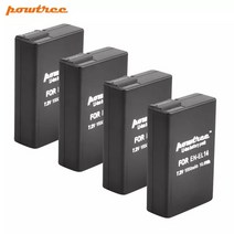 견고한 7.4V 1500mAh EN-EL14 EN Camera Battery +LCD Charger For Nikon D5200 D3100 P7000 MH-24, 06 4 Battery