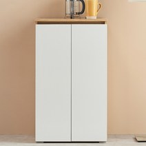 하이앤드리 뉴즈 다용도 탕비실 베란다 주방 틈새 슬림 수납장, 오크화이트