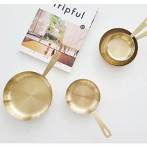 키친앤유 티타늄 골드 퓨전팬 자체제작 국내생산 스텐 27종 손잡이 접시 그릇 어린이 식기 간식 앞접시 캠핑, 3호