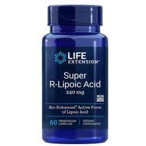 라이프익스텐션 슈퍼 R-리포산 240mg 60정 (2병 세트) / Life Extension Super R-Lipoic Acid 240mg 60Ct 2PK, 60 정, 2개