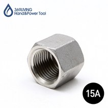 369Living 304 스테인레스 15A 캡 밸브 수도 배관 욕실 부속품, 1개