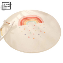 통풍 모던하우스 풍기 인견 삼베 홈쇼핑 카페트 레인보우 라운드 모던 거실 솜털 러그 모피 매트 용 아기 침실 홈 룸 키즈 모피 러그 매트