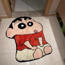엘엘상사 귀여운 짱구 러그 거실 주방 캐릭터 카페트 카펫 욕실 발매트