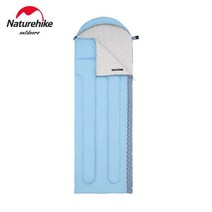 Naturehike Nuoke 절묘한 후드 봉투 슬리핑 백 성인 야외 텐트 캠핑 싱글 울트라 라이트 휴대용, 하나, 문토양Gray-L350(1.7Kg)