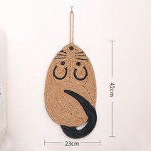 소파보호 스크래쳐 벽지보호 쥐모양 스크래쳐 sisal 고양이 긁는 도구 보드 고양이 긁는 포스트 매트 장난감 침대 매트 발톱 깎이 스크레이퍼 고양이 그라인딩 네일 패드 애완, 노란색