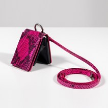 본아띠 갤럭시 Z플립3 제트플립2 1 ATTO 천연소가죽 아나콘다 고리 링 카드 포켓 수납 케이스