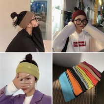 니트 터번 모자 스포츠 헤어밴드 머리띠 여자 스타일 댄스 반다나 쓰는법 깔끔한 스트릿패션 뜨게