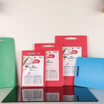 가정용 도마 칼라 위생 도마 양면도마, 가정용 손잡이 칼라도마, G8, 적색