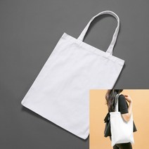 라이프랩 흰색 에코백 무지 기본 캔버스 백 학생 천 가방 장바구니 DIY 가방 꾸미기 34CM 2P