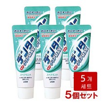 일본 라이온 치석제거 치약 치주염 예방 충치예방 치석형성억제 치석케어 입냄새 구취제거, 스페아 민트 140g 5개세트