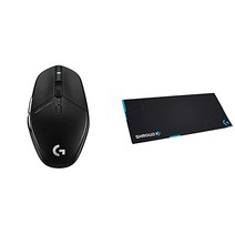 로지텍 G303 Shroud 에디션 무선 게이밍 마우스 - 라이트스피드 HERO 25K 25 600 DPI 75 grams 5-버튼s – PC 블랙, Mouse   G840 Mouse Pad/ Shroud