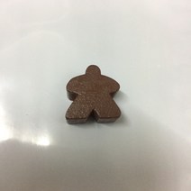 발목 스트레칭보드나무 휴머노이드 Meeples 폰 체스 조각 28 개 카카카손 보드 게임 액세서리용 14 색 표, 14 Coffee