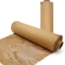 종이뽁뽁이 종이완충재 완충제 크라프트포장지 종이포장지벌집 포장지 친환경 생분해성 포장 프리미엄 품, 02 Brown 30cmx10m