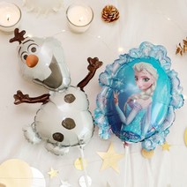 [파티조엘] 올라프 엘사안나 컵스틱 풍선, 엘사안나 풍선과 컵스틱