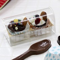 이홈베이킹 발렌타인데이 초콜릿만들기 모음, 1개, 62_투명2구 초콜릿상자(내피별도)