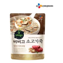 [모비딕컴퍼니] 간편식스프 닭곰탕 돼지국밥 식당재료 삼계탕 감자탕 동태탕 간식 식자재, 잇★ 비비고 소고기죽450g 한끼식사 간편조리식, [좋아요]