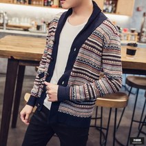 가바바 남성 가디건 여러 패턴으로 따뜻해보이는 슬림핏 가디건 G44616