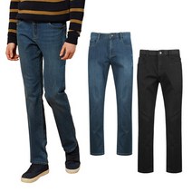 [럭스골프] 남성 일자핏 사방스판 데님 기모 청바지 LX2W502