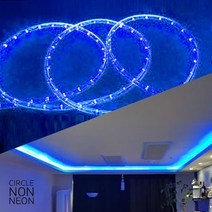 아리 LED 원형 논네온10M 단위/로프라이트 줄조명, LED원형논네온10M_ 파랑