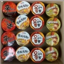 소컵 신라면4입+안성탕면4입+오징어짬뽕4입+짜파게티범벅4입, 1세트