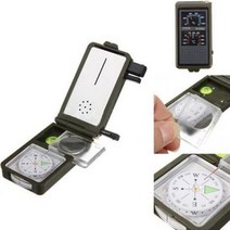 야외 10-in-1 생존 군사 캠핑 하이킹 나침반 도구 키트 조합 키트 다기능 전문 도구, 1개