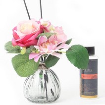 레이나퍼퓸 핑크장미 호박 플라워디퓨저 150mlx2 코튼블로솜:자몽, 향