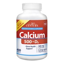 21세기센트리 칼슘 500mg + D3 5mcg 타블렛, 400개입, 1개