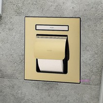 스텐레스휴지걸이 골드 매립 거치대형 욕실efg910, MMSg_IBA04TG