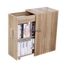 낮은 슬라이딩책장 책상 밑 수납장 슬라이드 만화책장, 웜(연보라색)