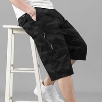 남성 카고 반바지 카무플라주 오버핏 봄 여름 남자 7부 팬츠 cargo shorts men XK0328