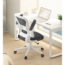 메쉬 린백 게임용 허리 게이밍의자 피시방 pc방 컴퓨터의자 책상 눕는의자 서재 사무실, 나일론 발, 회전식 리프팅 팔걸이, H그레이 [라텍스쿠션]+머리받침