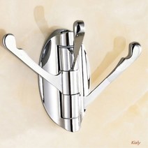 키알리 욕실 스텐 옷걸이 후크 걸이 병원용 나비 니켈 옷걸이 행거 벽고리 3구
